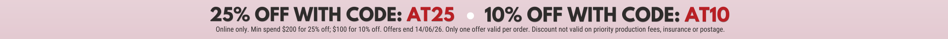 25% off sitewide
