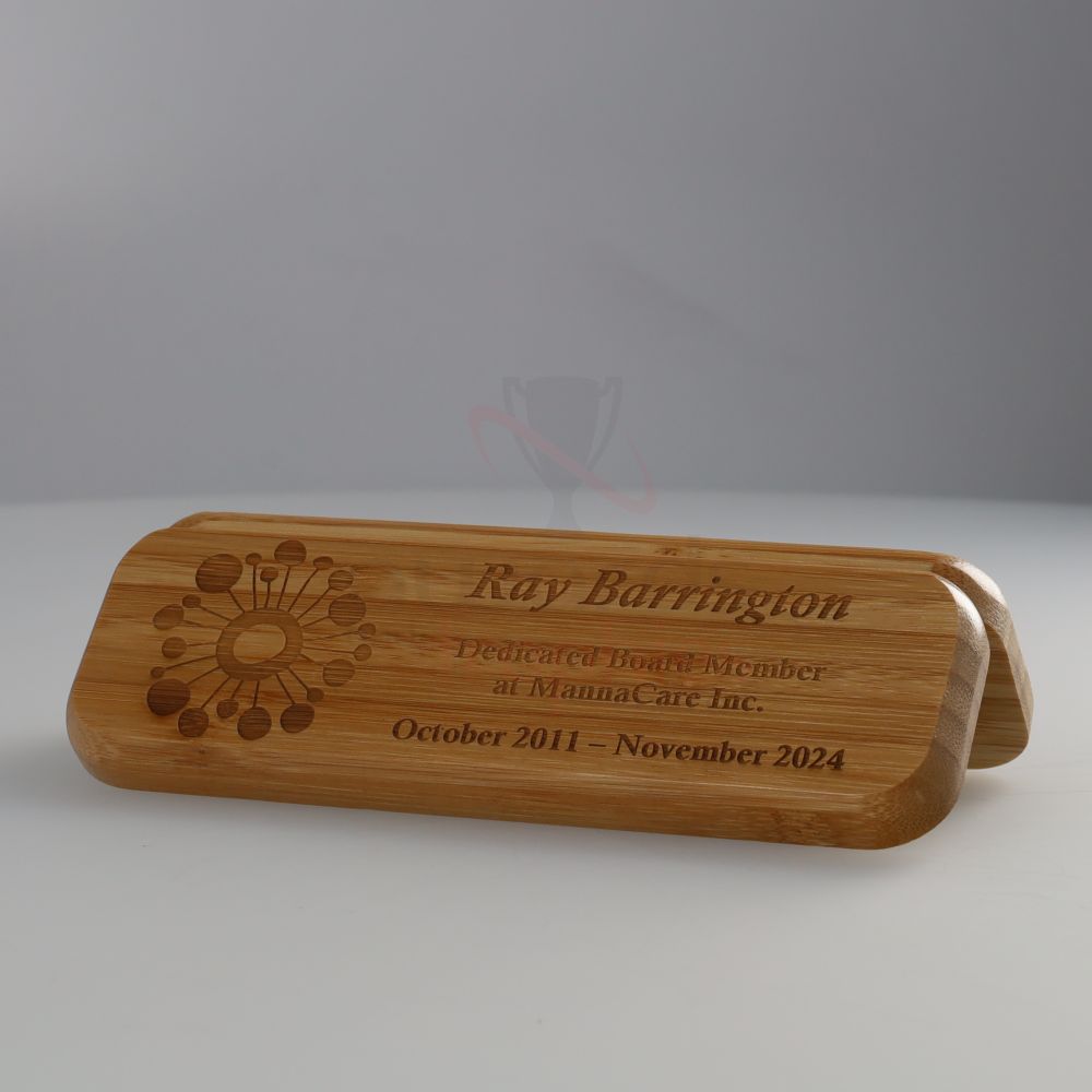 Bamboo Pen Box - Double 