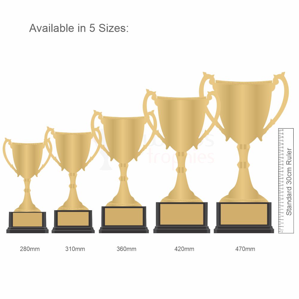 Honour Nickel Plated Gold Cup 310mm