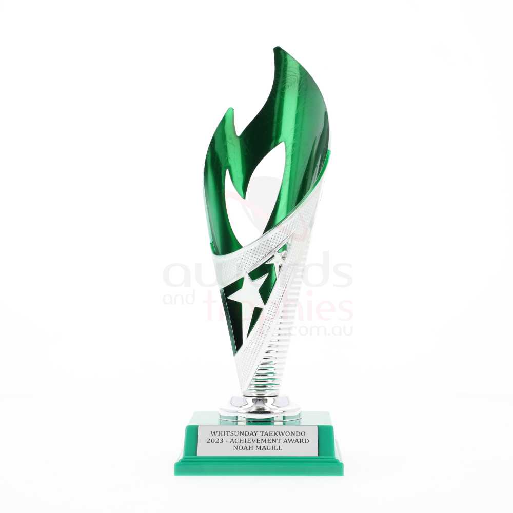 Flame Cup Green/Silver 220mm