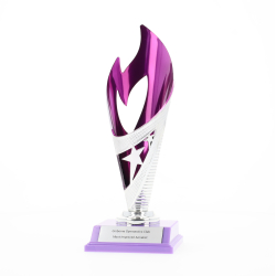 Flame Cup Purple/Silver 220mm