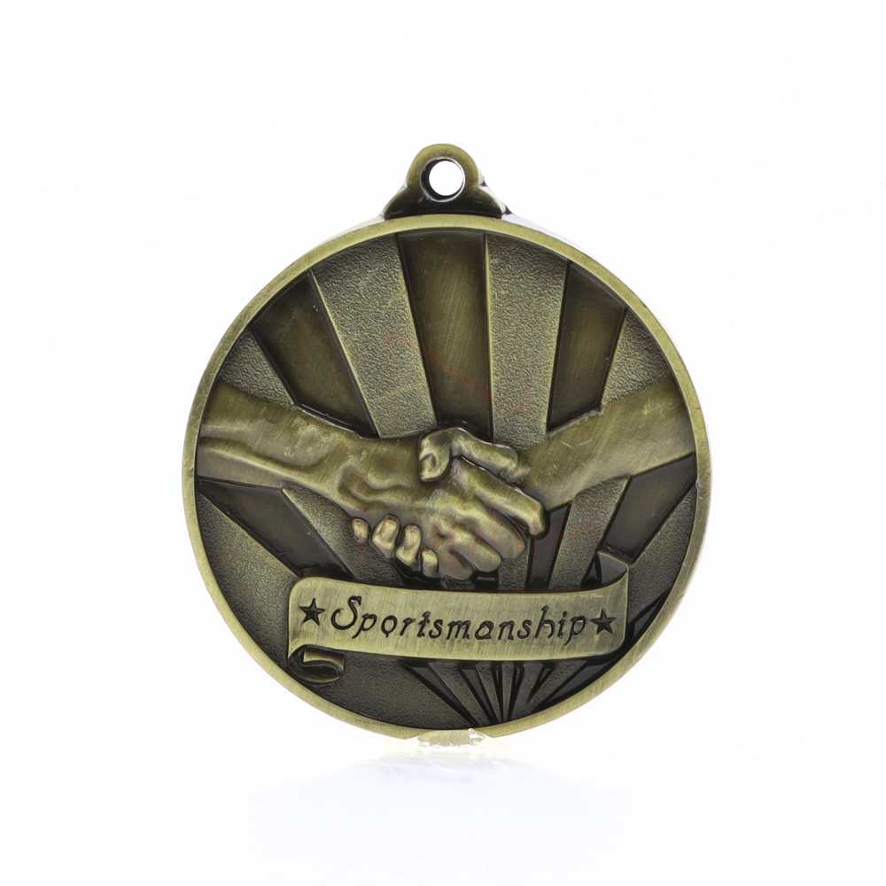 Sunrise Sportsmanship Medal 50mm Gold