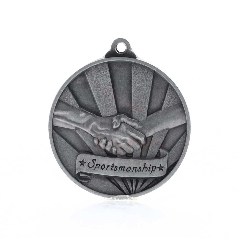 Sunrise Sportsmanship Medal 50mm Silver