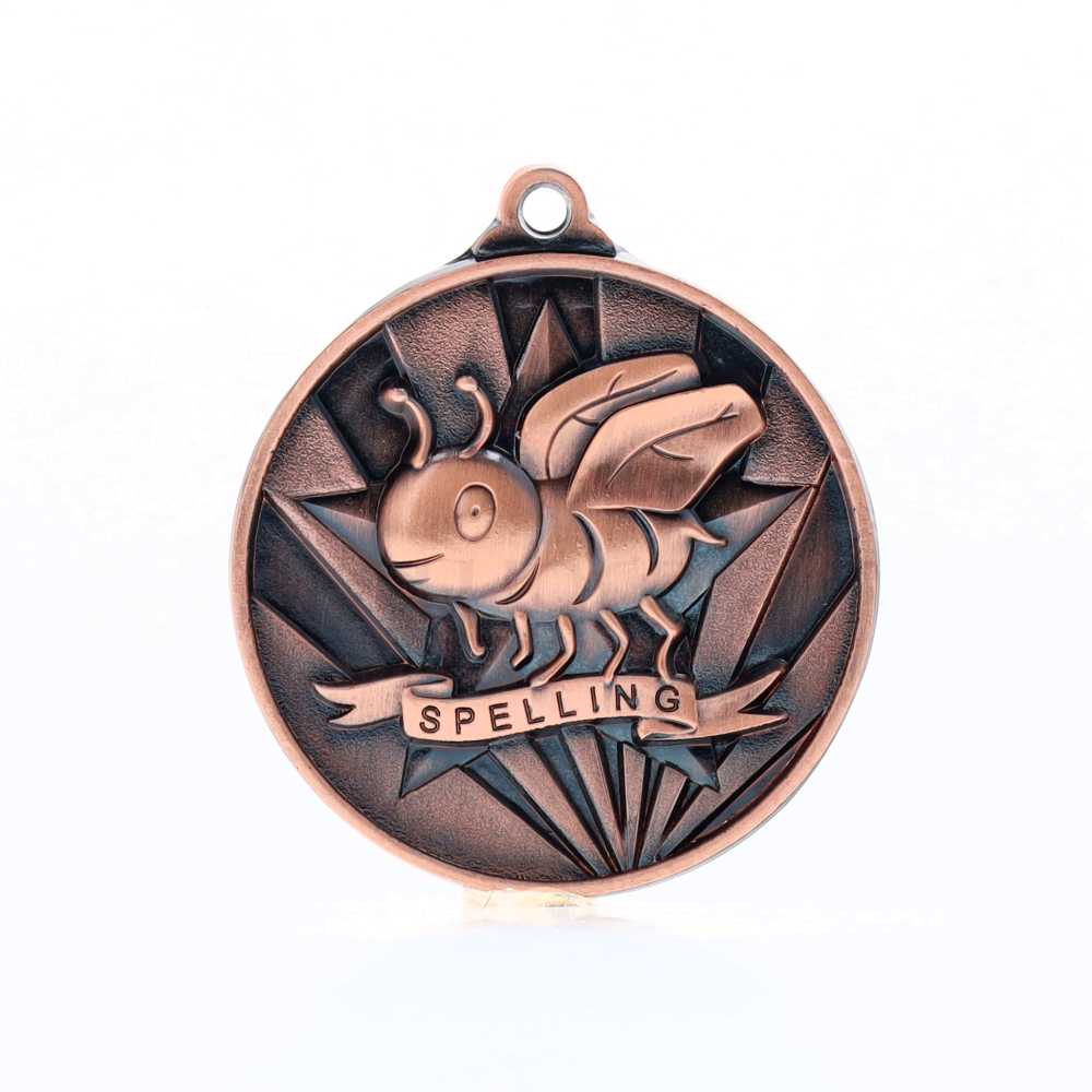 Sunrise Spelling Medal 50mm Bronze