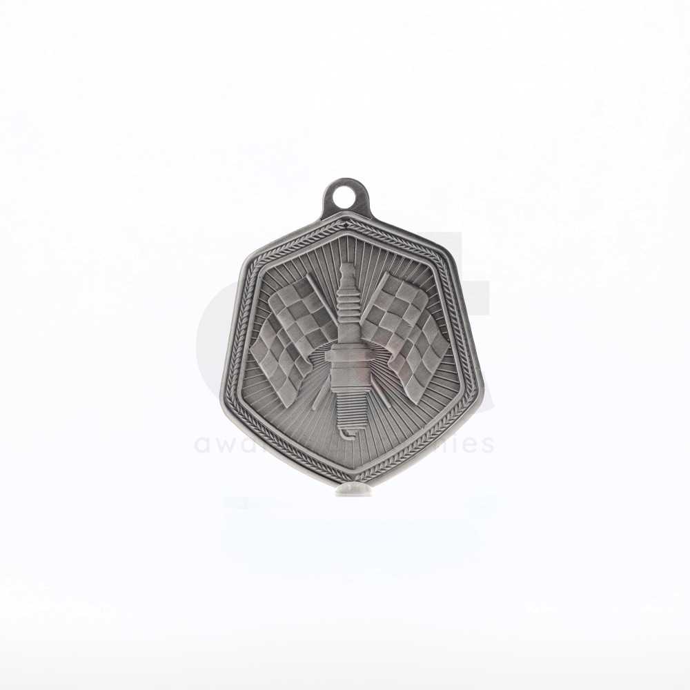Motorsport Falcon Medal Silver 65mm