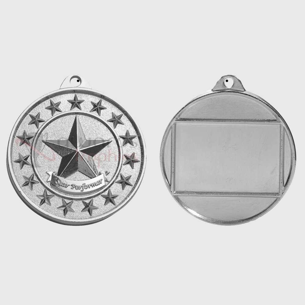 Star Performer Starry Medal Silver 50mm