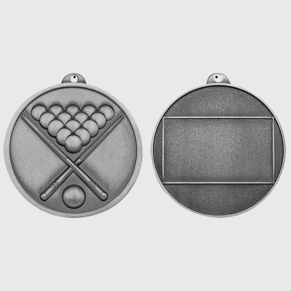 Triumph Billiards Medal 55mm Silver
