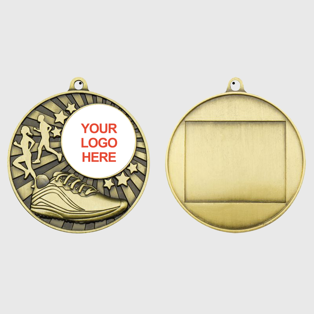 Impact Cross Country Personalised Medal Gold 50mm