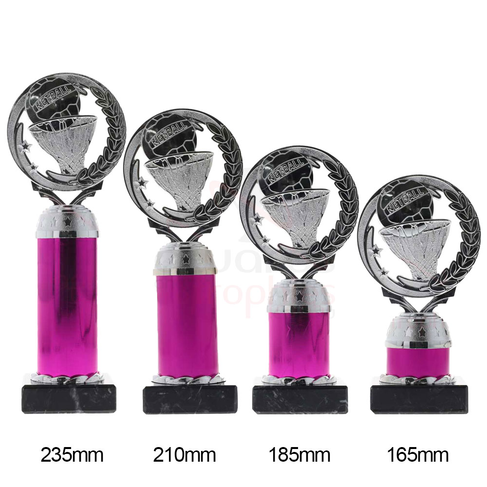 Netball Torch Silver/Pink 165mm