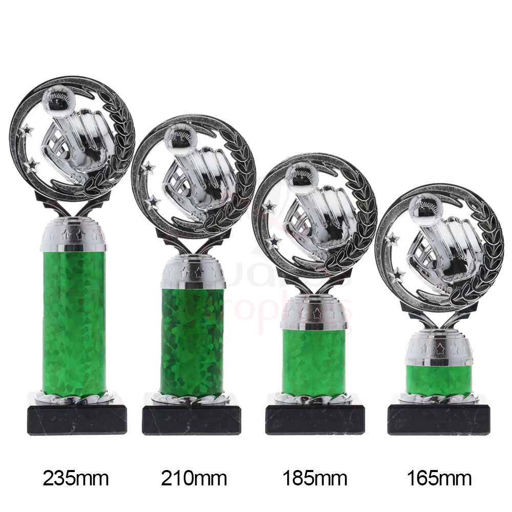 Baseball Torch Silver/Green 185mm