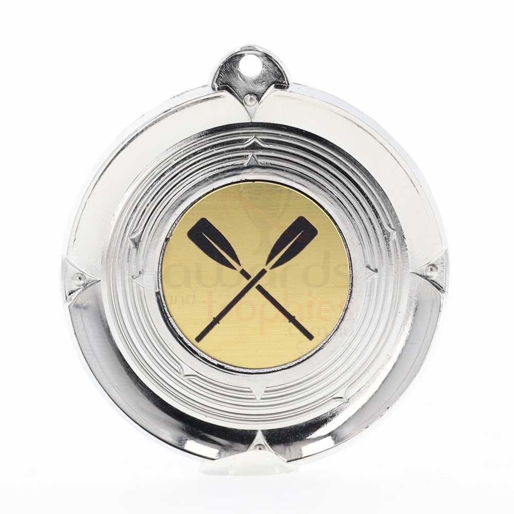 Deluxe Silver Medal 50mm - Rowing Oars