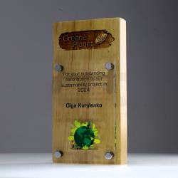 Eco Timber Acrylic Banner 200mm