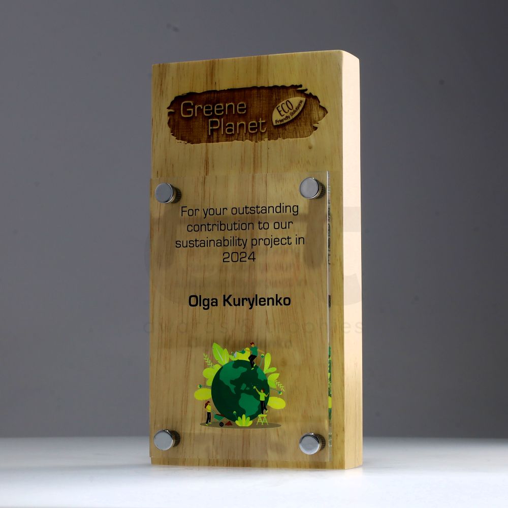Eco Timber Acrylic Banner 200mm