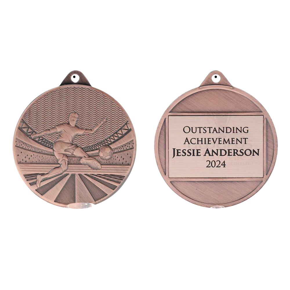 Garland Soccer Medal 50mm - Bronze