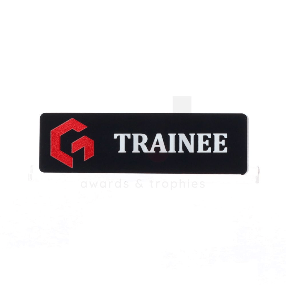 Mono Acrylic Name Badge 64x19mm