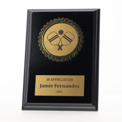 Black Plaque 150mm - Pickleball