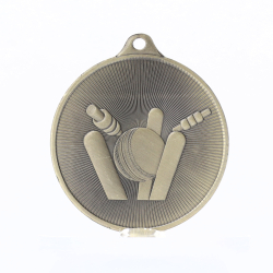 Universal Medal Gold 50mm - Cricket