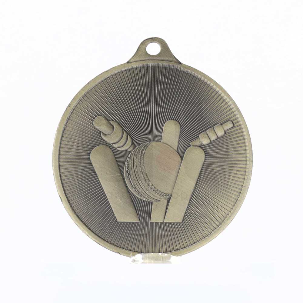 Universal Medal Gold 50mm - Cricket