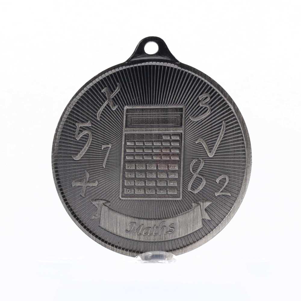 Universal Medal Silver 50mm - Maths