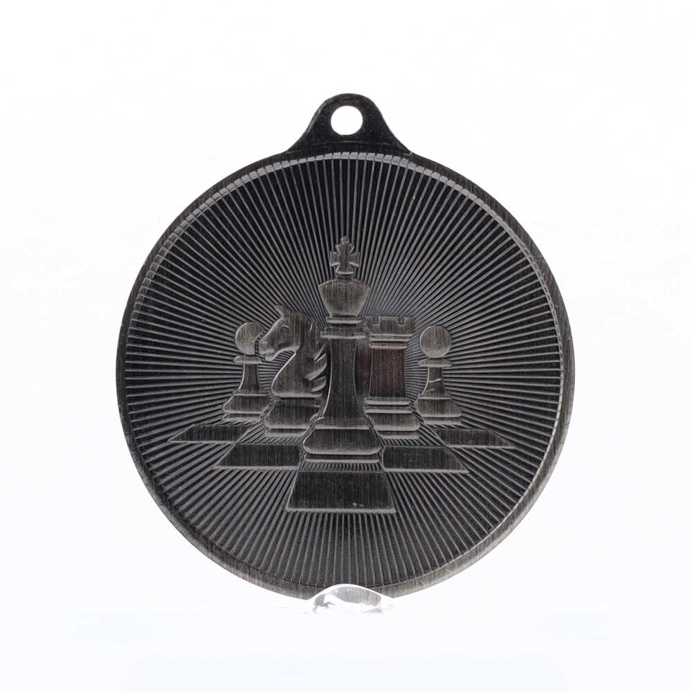 Universal Medal Silver 50mm - Chess