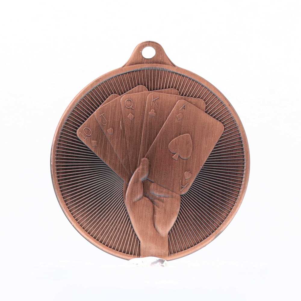 Universal Medal Bronze 50mm - Poker