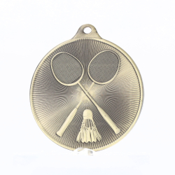 Universal Medal Gold 50mm - Badminton