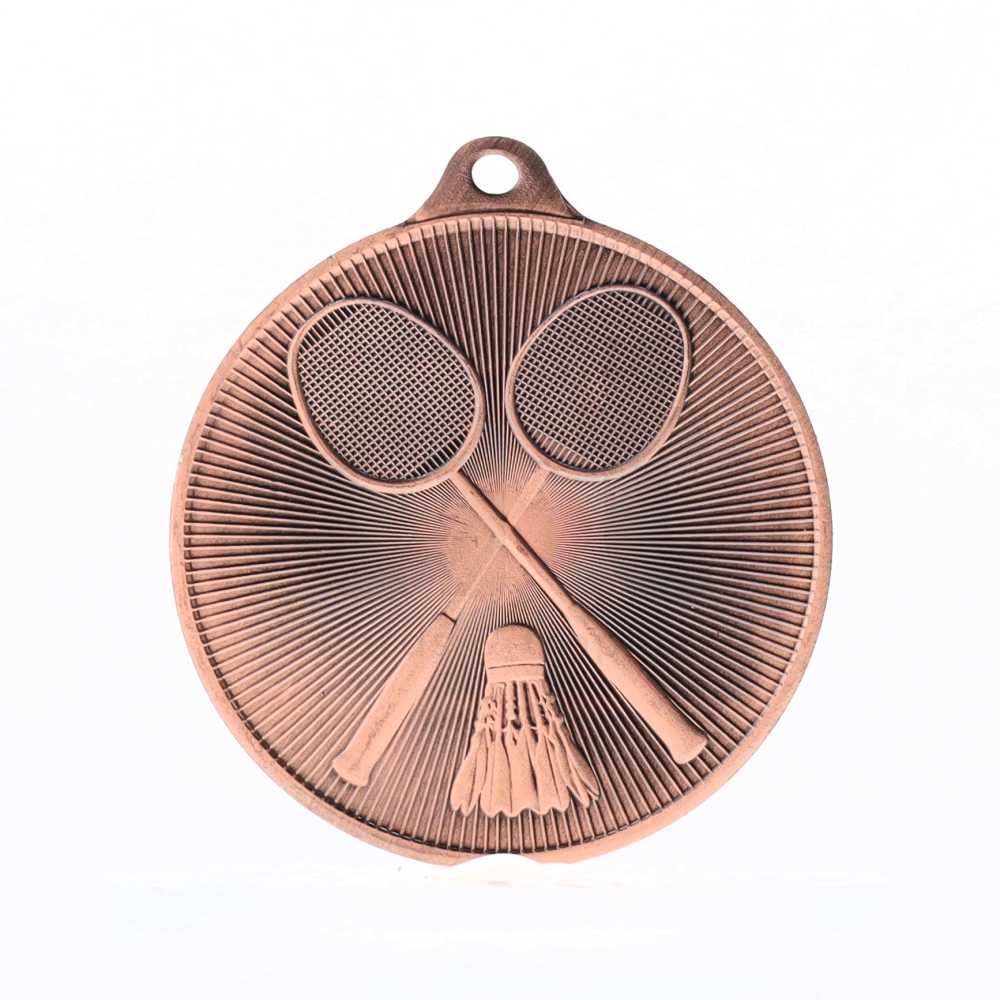 Universal Medal Bronze 50mm - Badminton
