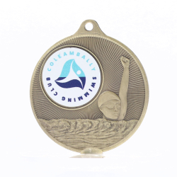 Universal Logo Medal Gold 50mm - Swimming