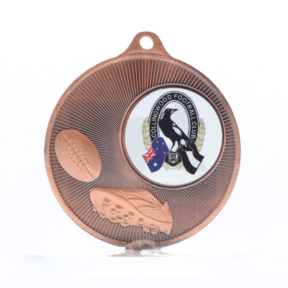 Universal Logo Medal Bronze 50mm - Aussie Rules