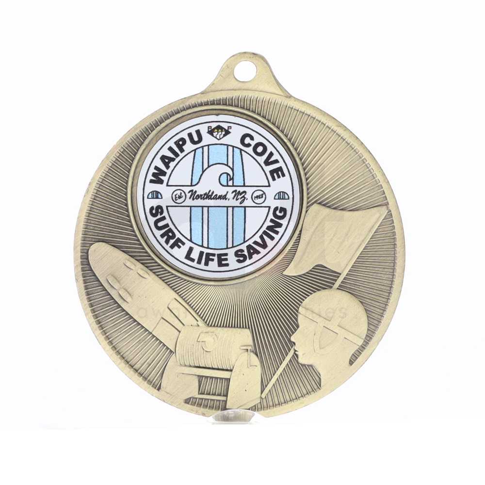 Universal Logo Medal Gold 50mm - Lifesaving