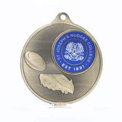 Universal Logo Medal Gold 50mm - Rugby