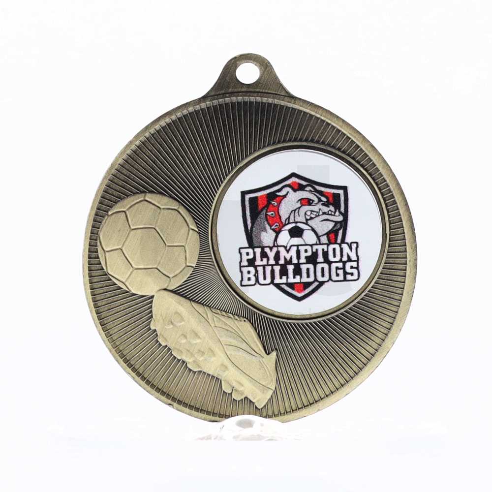 Universal Logo Medal Gold 50mm - Football