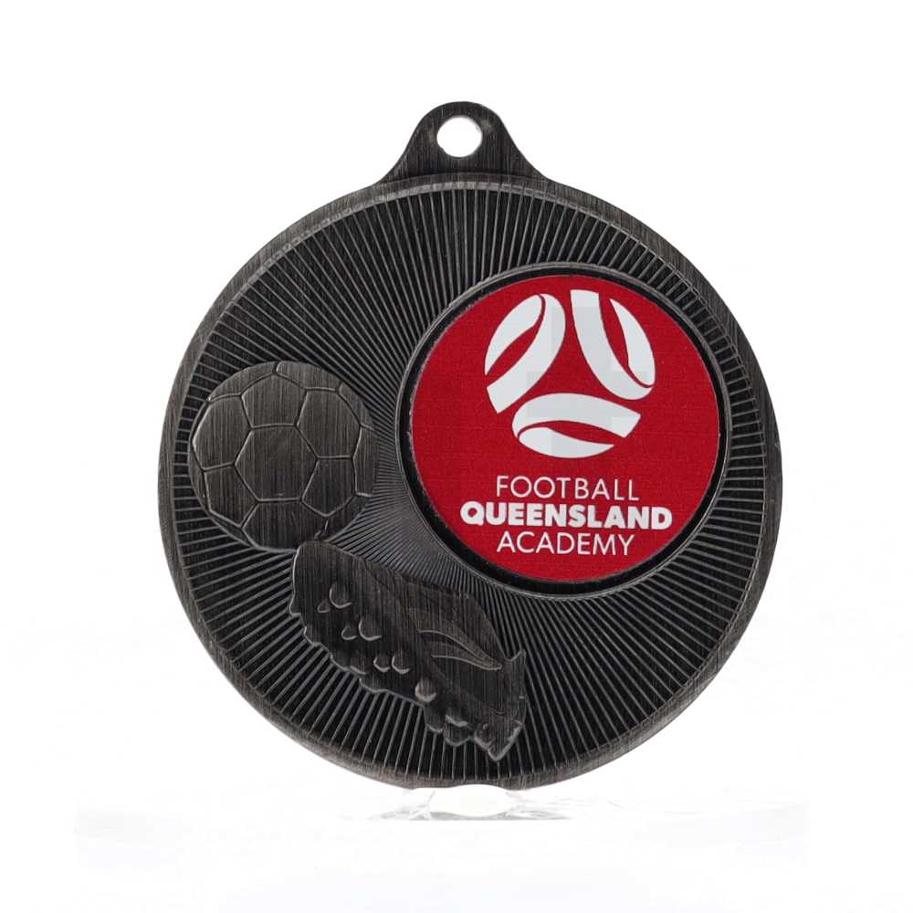 Universal Logo Medal Silver 50mm - Football