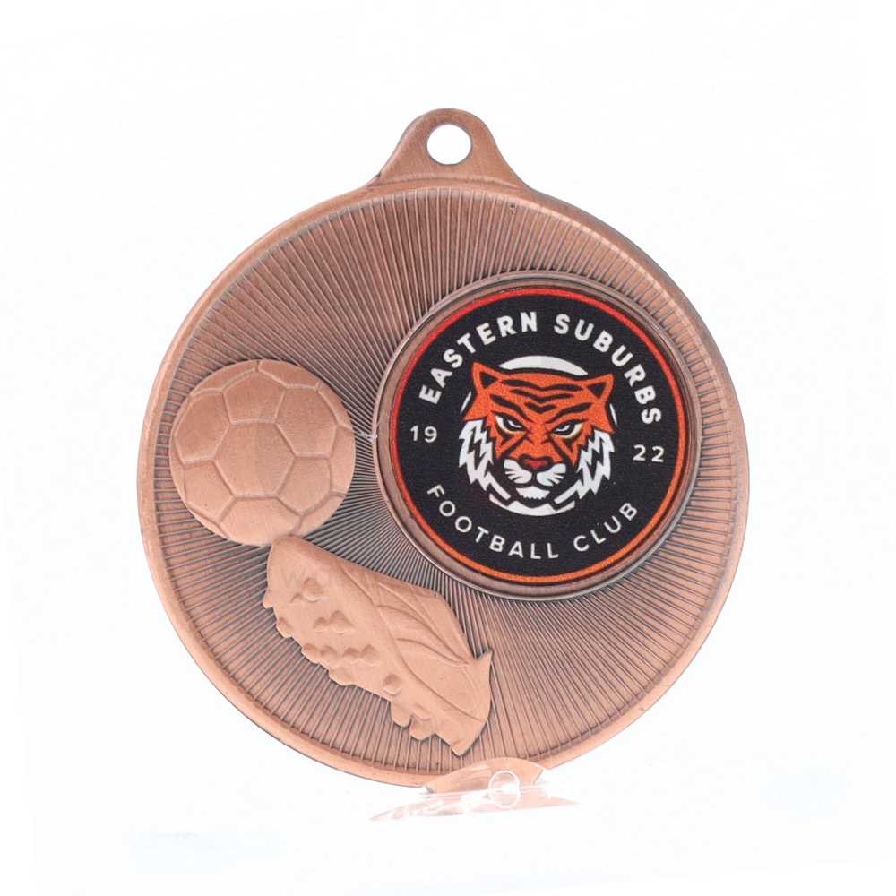 Universal Logo Medal Bronze 50mm - Football
