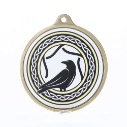 Identity Personalised Medal 55mm - Antique Gold