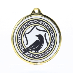 Identity Personalised Medal 55mm - Shiny Gold