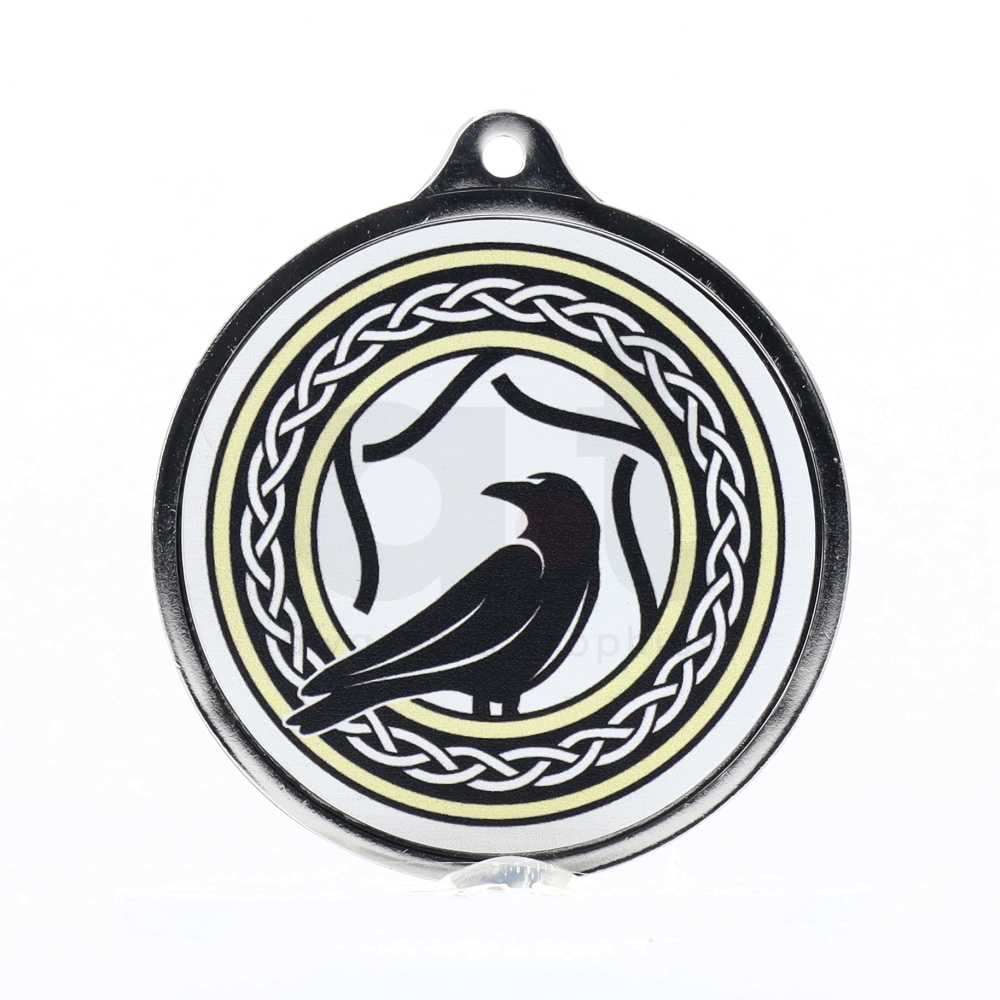 Identity Personalised Medal 55mm - Shiny Silver