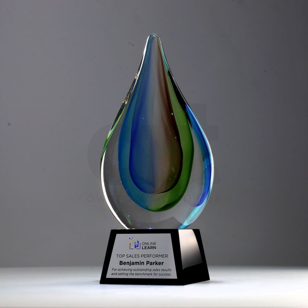Art Glass Raindrop 225mm