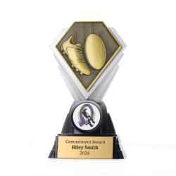 Diamond Trophy 125mm - Aussie Rules Gold