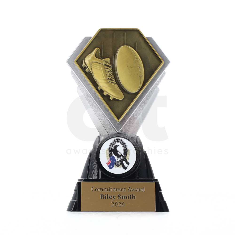 Diamond Trophy 125mm - Aussie Rules Gold