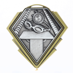 Diamond Medal Gold 80mm - Swimming