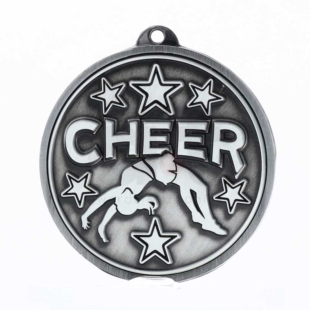 Triumph Cheer Medal 55mm Silver