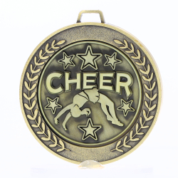 Heavyweight Cheer Medal 70mm Gold
