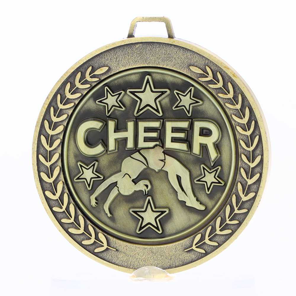 Heavyweight Cheer Medal 70mm Gold