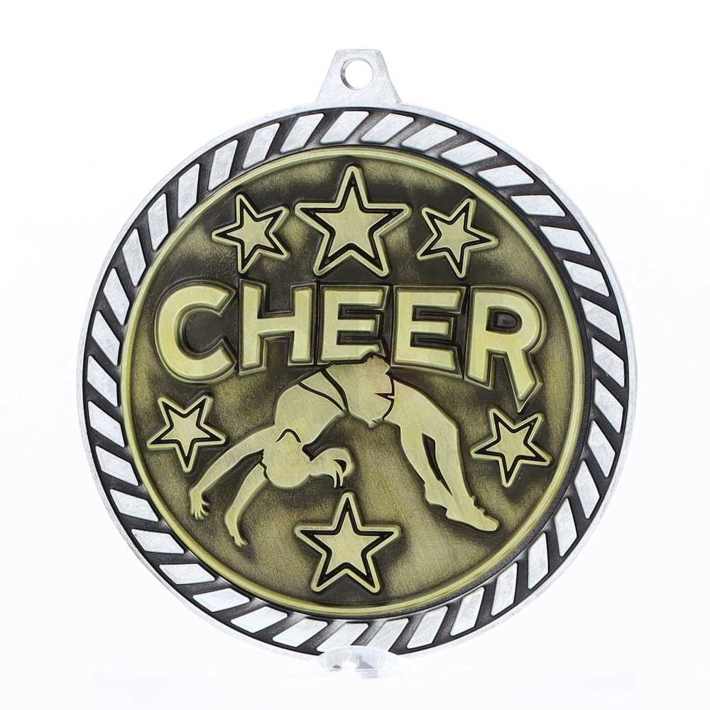Venture Cheer Medal Silver 60mm