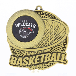 Tempo Logo Medal Gold 55mm - Basketball