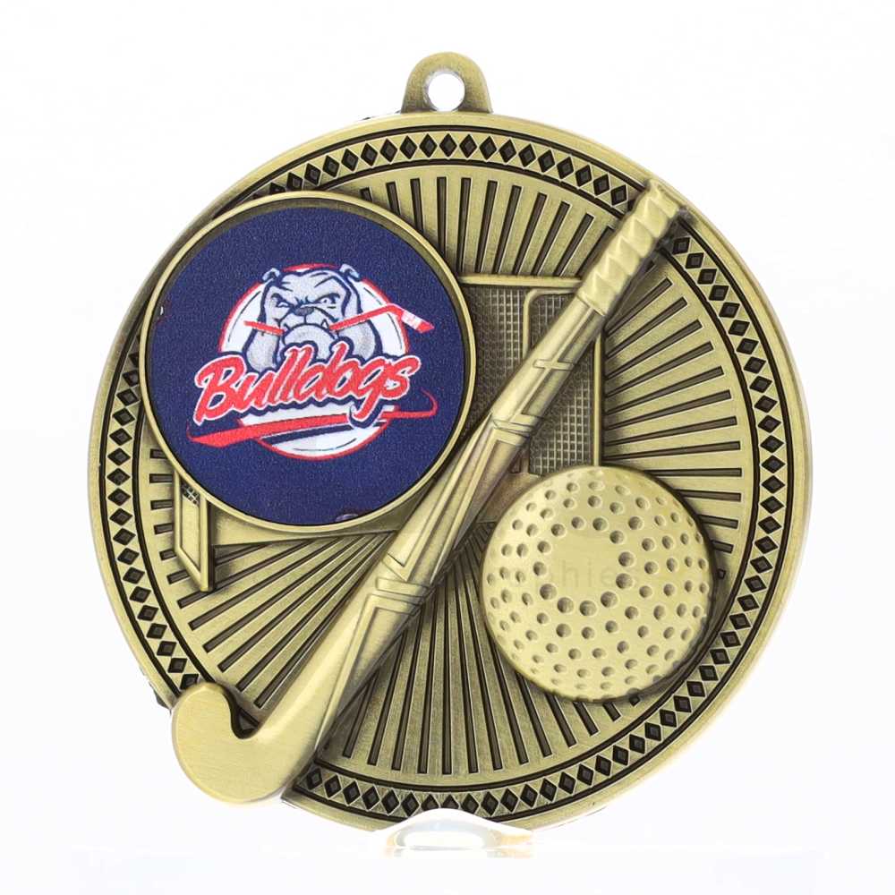 Tempo Logo Medal Gold 55mm - Hockey