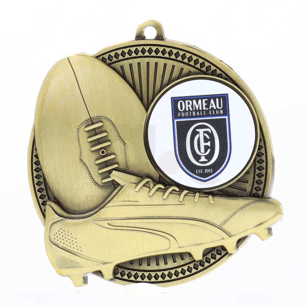 Tempo Logo Medal Gold 55mm - AFL