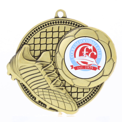 Tempo Logo Medal Gold 55mm - Soccer