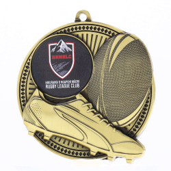 Tempo Logo Medal Gold 55mm - Rugby